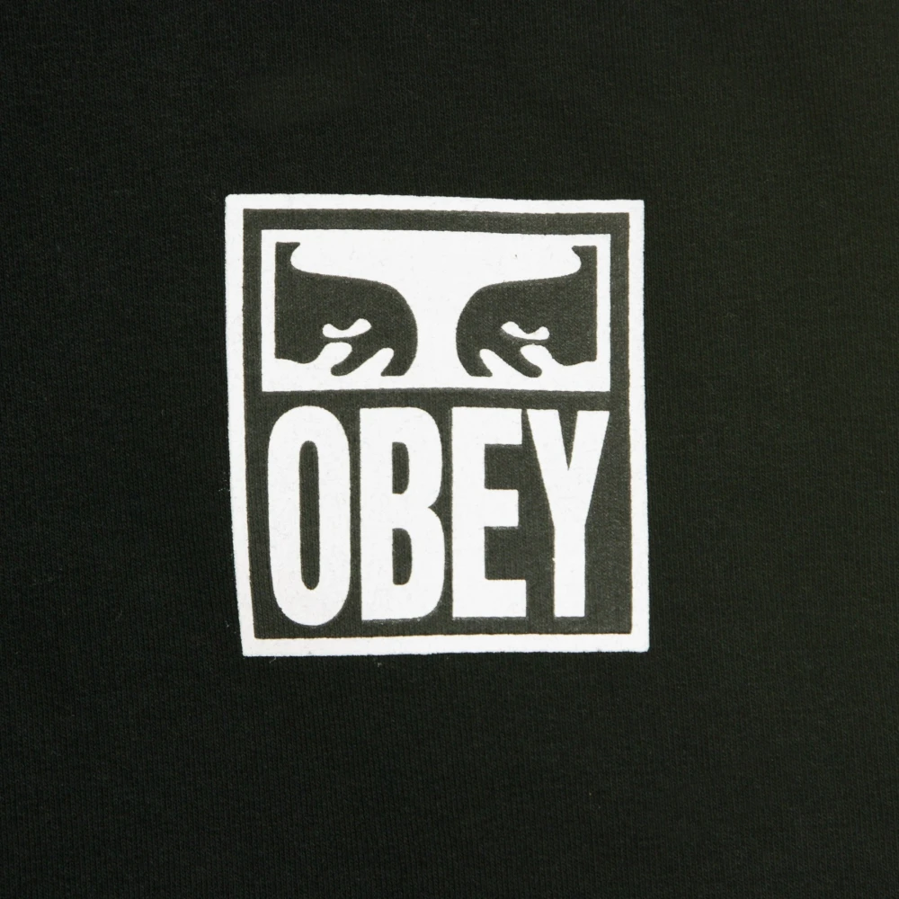 Obey Premium Crew Neck Heren Sweatshirt in Zwart Black Heren