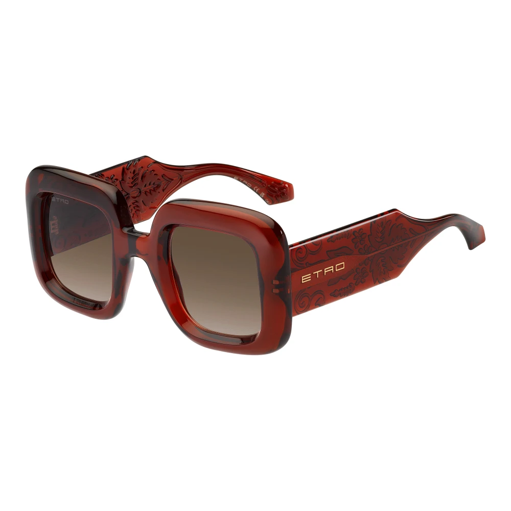 Etro Brown Sunglasses, Female, 48 Mm, Brick/ Shaded Sunglasses
