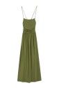 robe-midi-en-jersey-vert-avec-bretelles