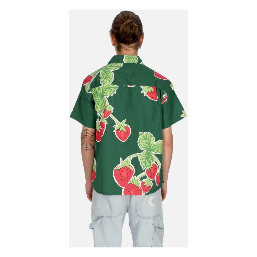 Obey Jumbo Berries Korte Mouw Overhemd Green Heren