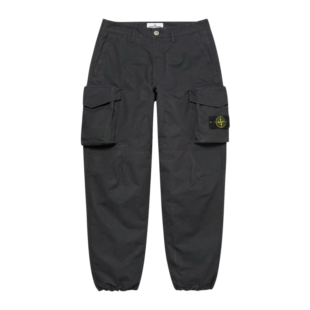 Stone Island Beperkte oplage Reactieve Ice Camo Cargo Broek Gray Heren
