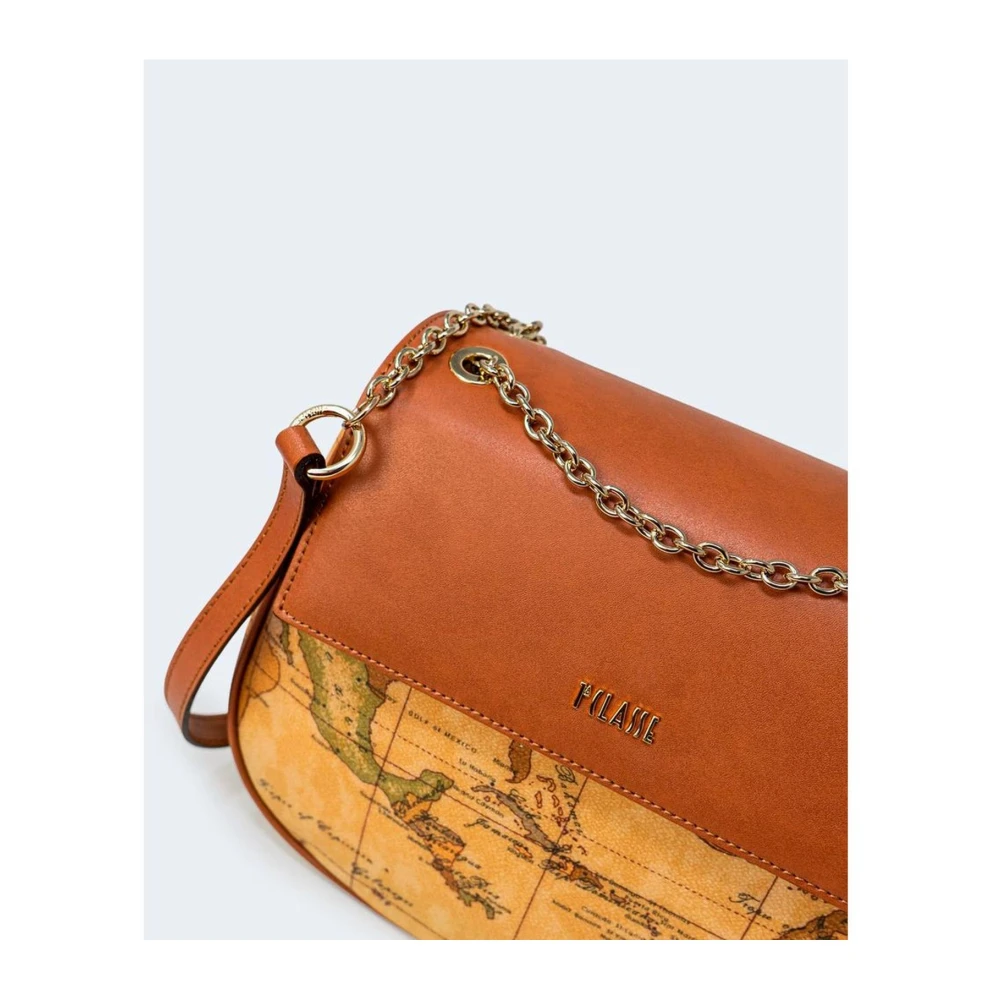 Alviero Martini 1a Classe Klassieke leren handtas voor vrouwen Beige Dames