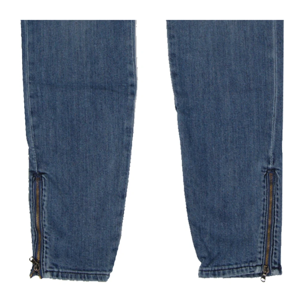 Moschino Couture Denim Jeans met ritssluiting Blue Dames
