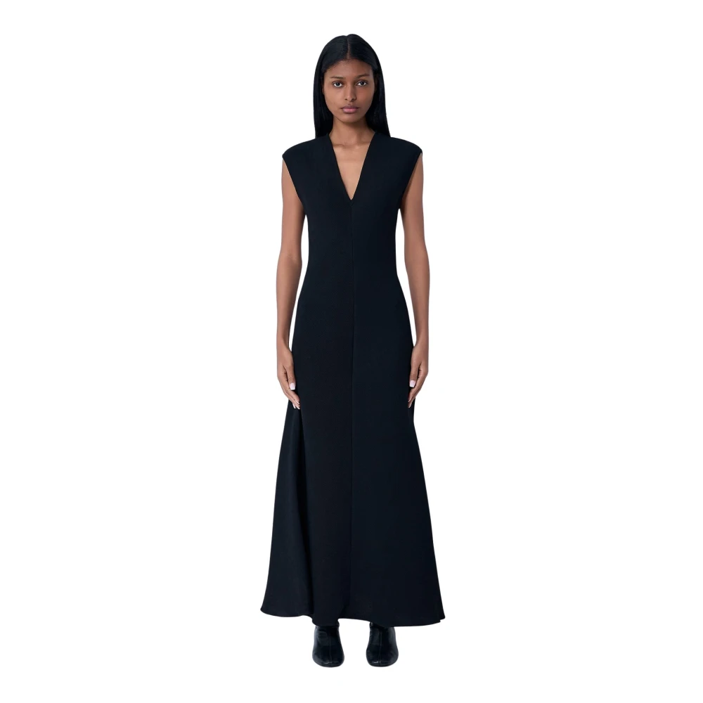 Sportmax Women's Black Maxi Dresses, 2XS, Pecora Dress