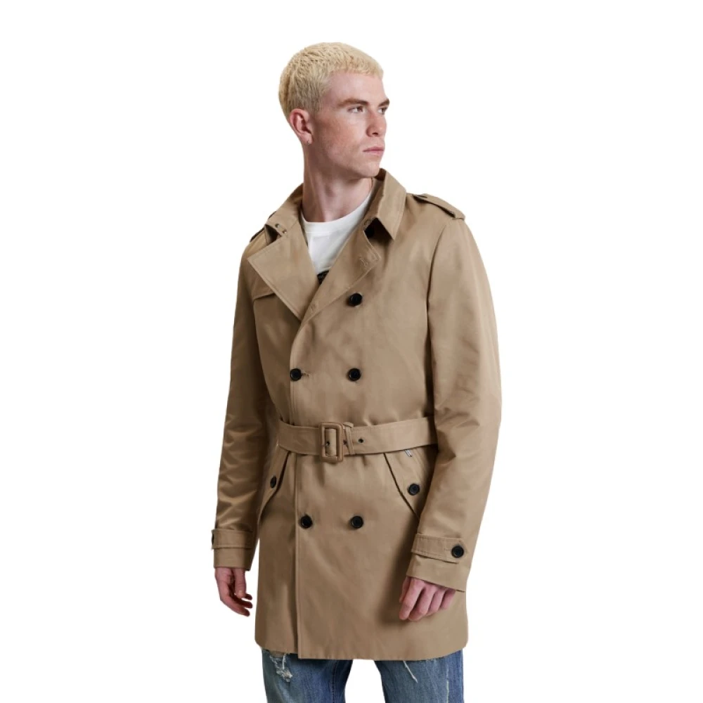 Gianni Lupo Kameel Winterjas Brown Heren
