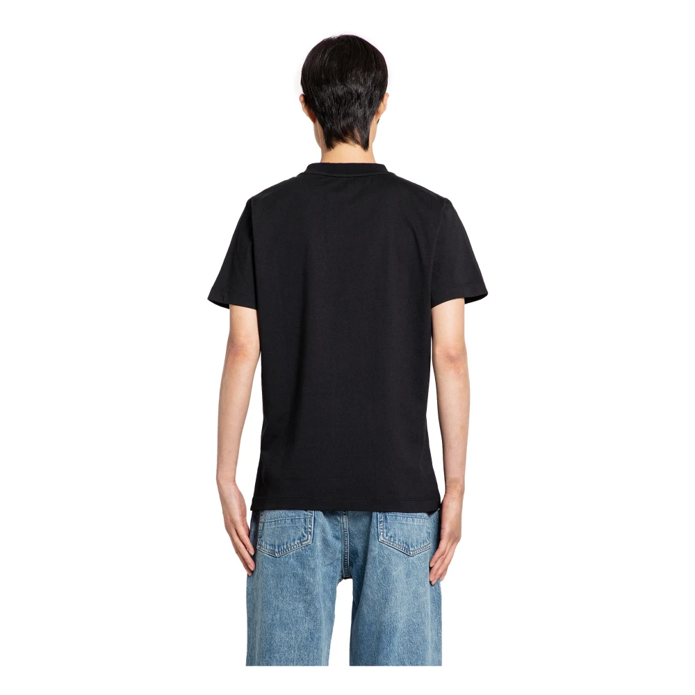 Off White Stempel Slim Tee Black Heren