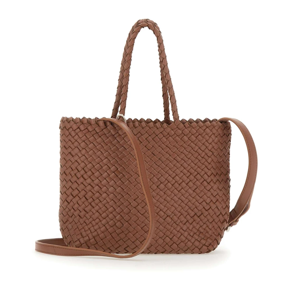 Dragon Diffusion Geweven leren handtas met Pochette Brown Dames