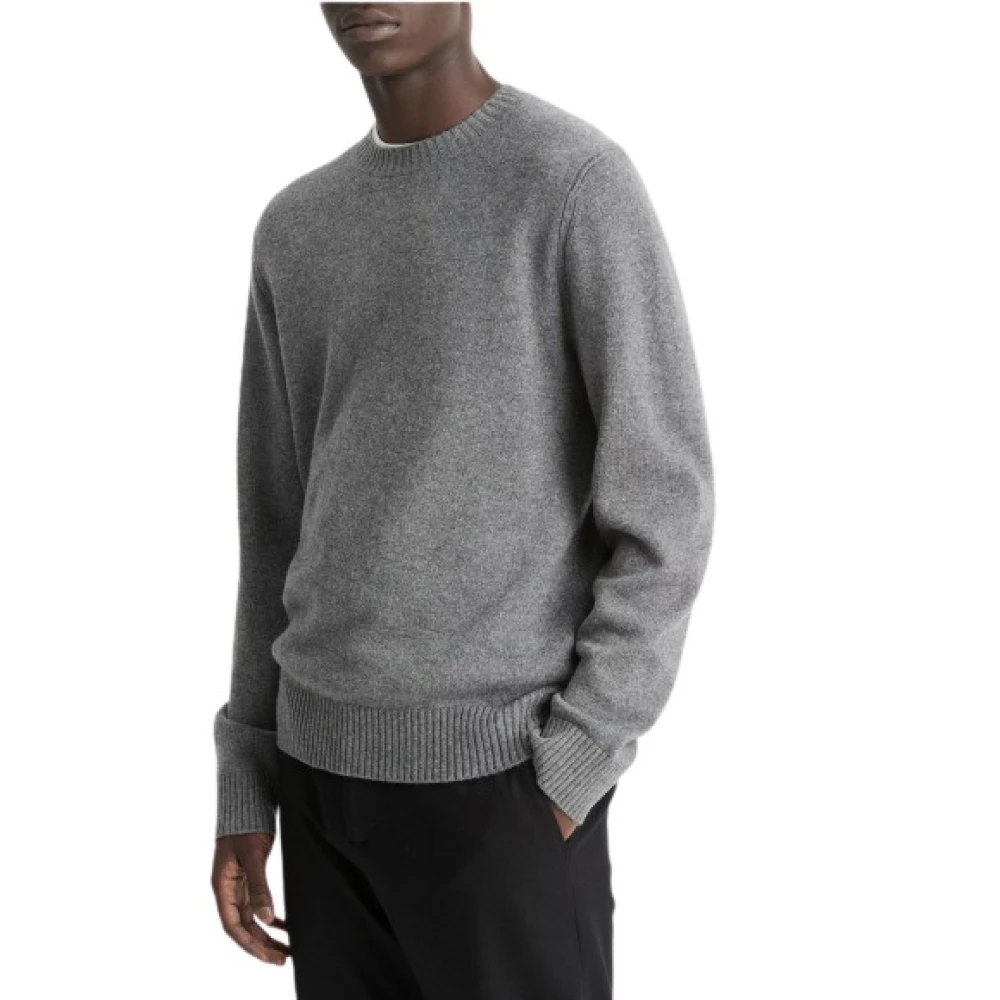 Vince Wol-Kasjmier Crew Neck Sweater Gray Heren