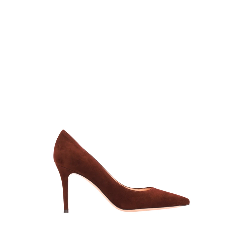 Gianvito Rossi Women's Brown Pumps, 7 Uk, Gianvito 85 Suede