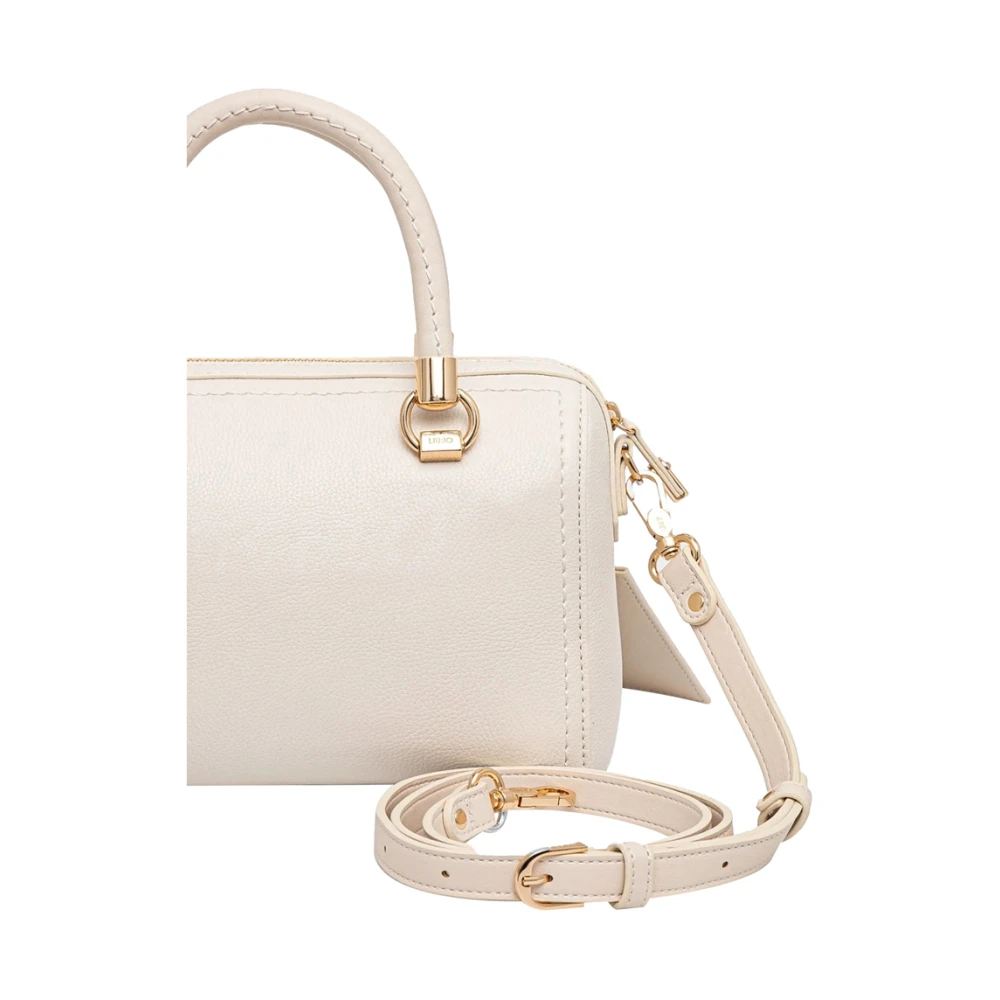 Liu Jo Ivoor Shopper Tas met Ritssluiting Beige Dames