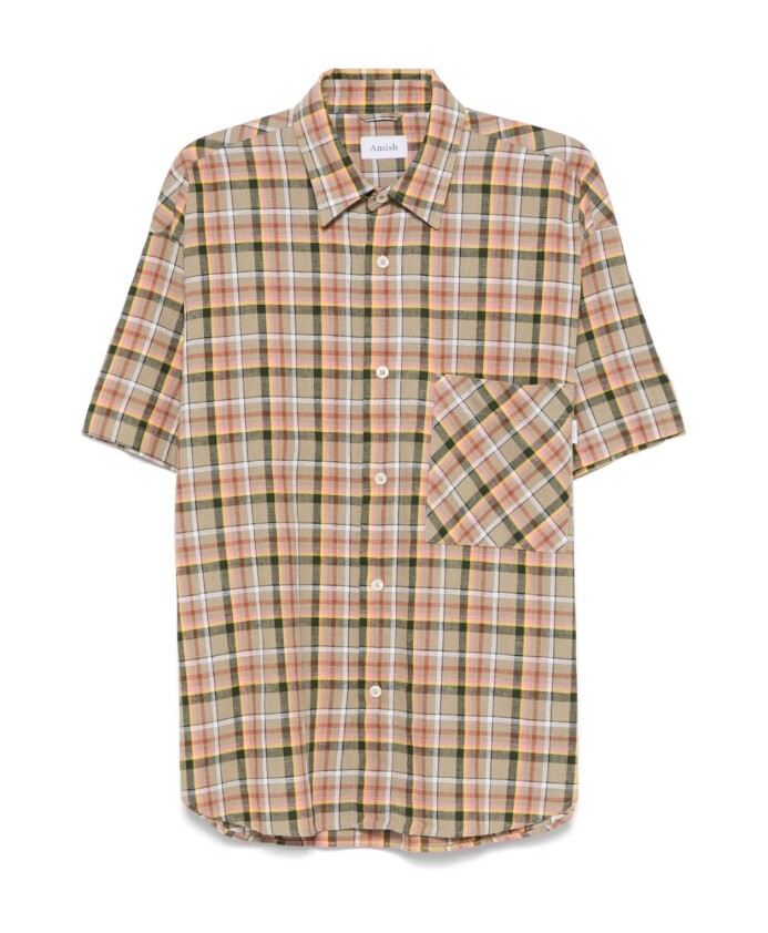 checkered-cotton-short-sleeve-shirt