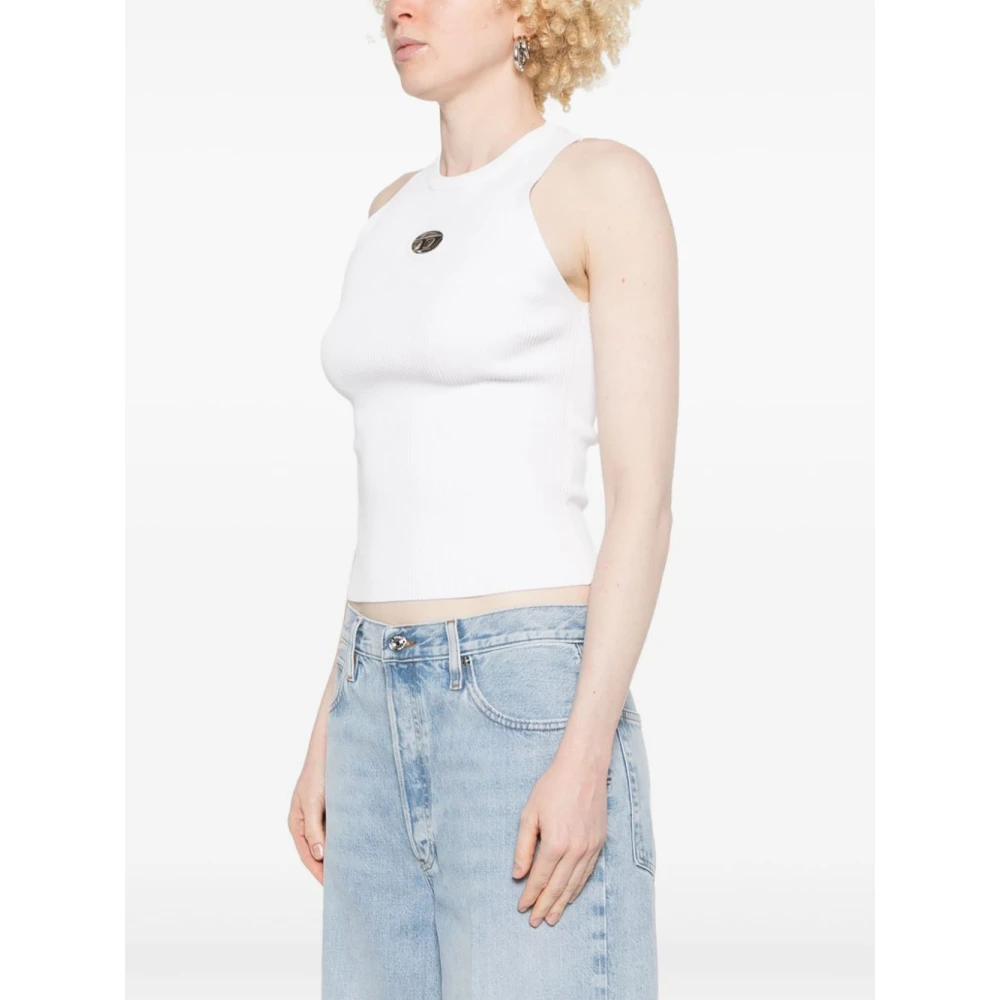 Diesel Witte Topkleding voor Vrouwen Ss25 White Dames