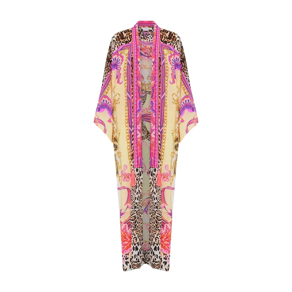 Camilla Vintage Roze Kimono Viola Multicolor Dames