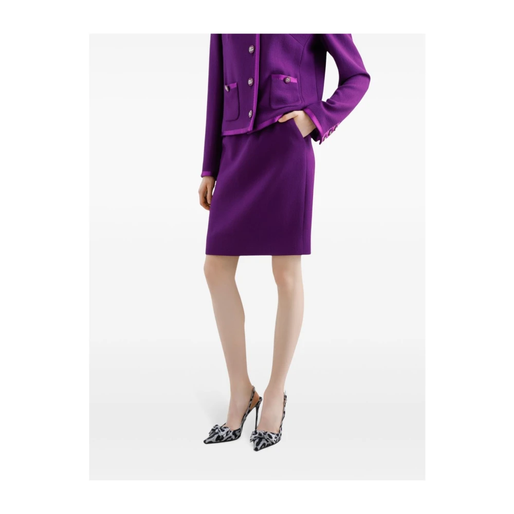 Dolce & Gabbana Paarse Stijlvolle Rokken Purple Dames