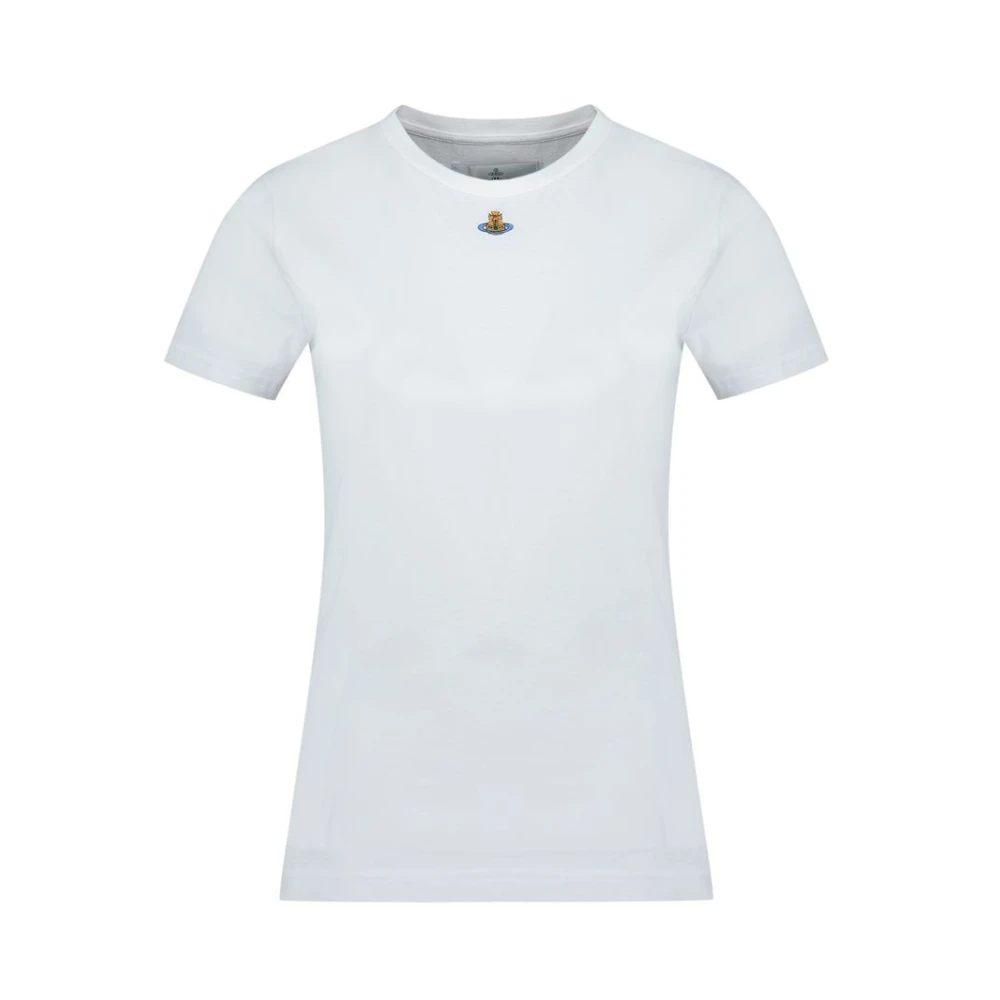 Vivienne Westwood Women's White T-Shirts, Xs, Orb Peru T-Shirt