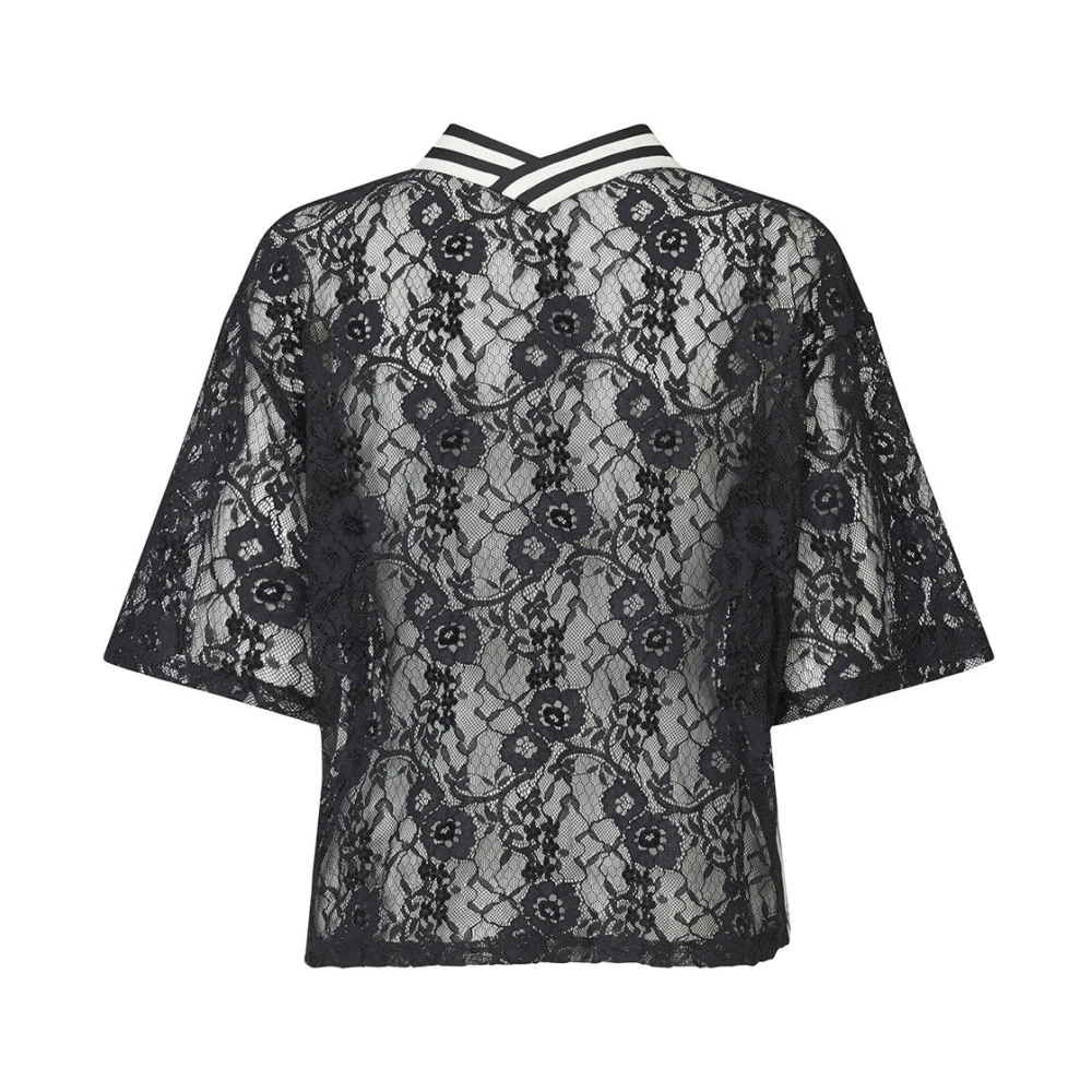 Sisters Point Korte Mouw Top Gisla-Ss Black Dames