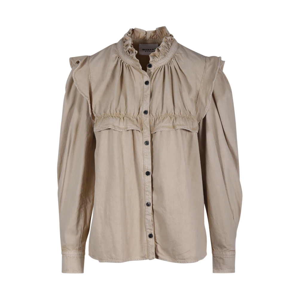 Isabel Marant Étoile Sand Idety Shirt Beige Dames