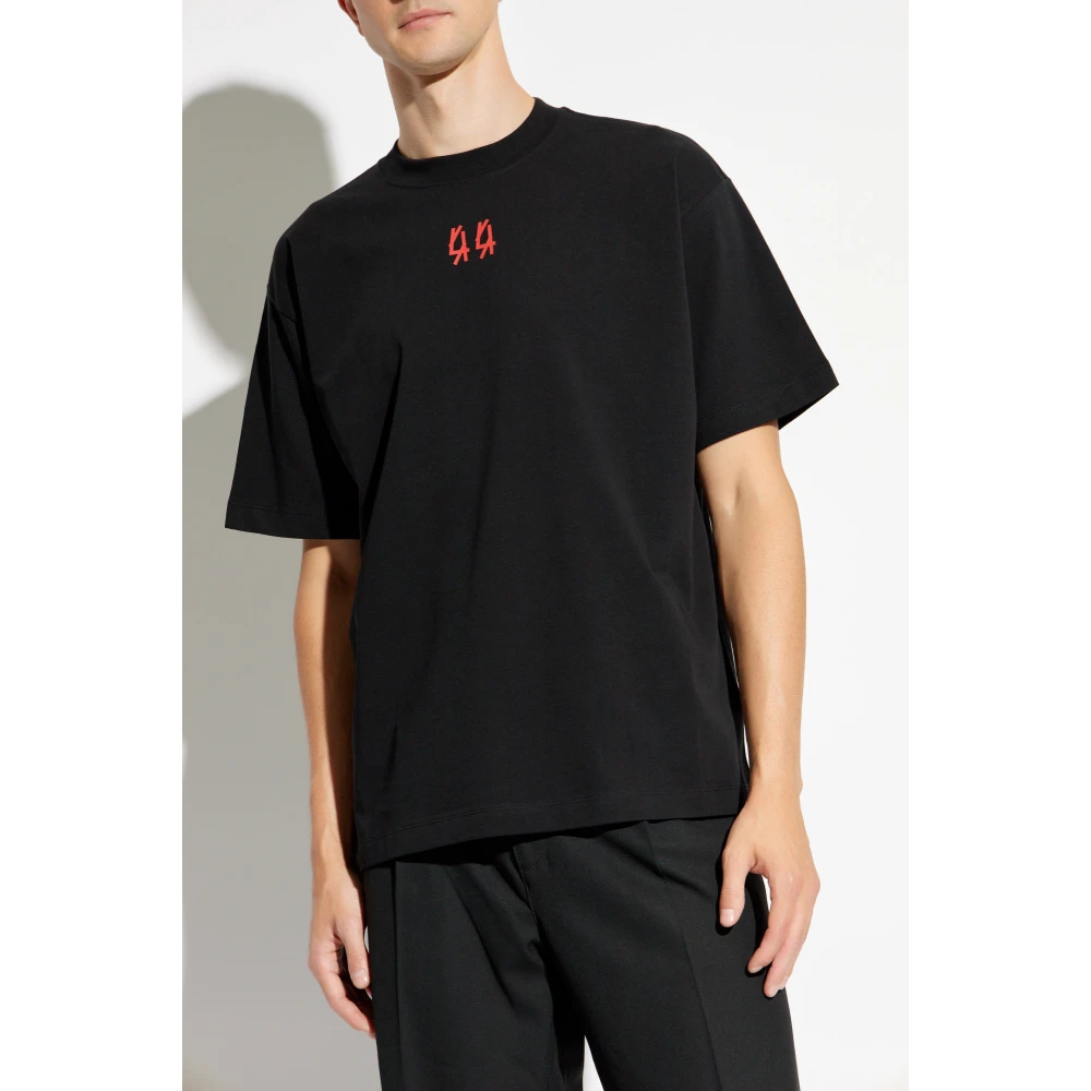 44 Label Group T-shirt met logo Black Heren