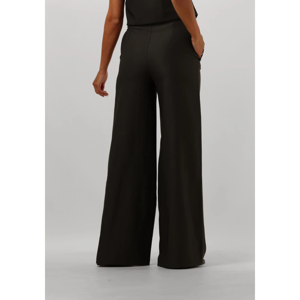 Est'Seven Elegante Groene Broek voor Vrouwen Black Dames