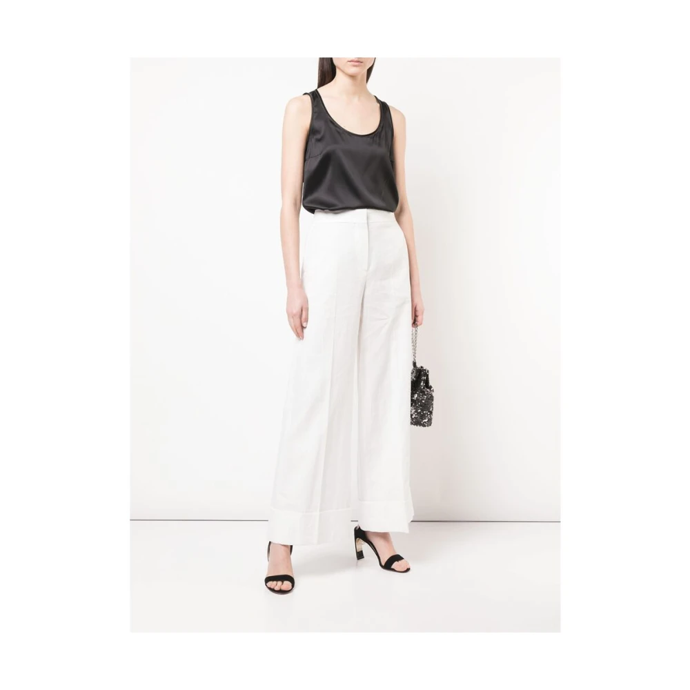 BRUNELLO CUCINELLI Zwart Zijden Scoop Neck Vest Black Dames