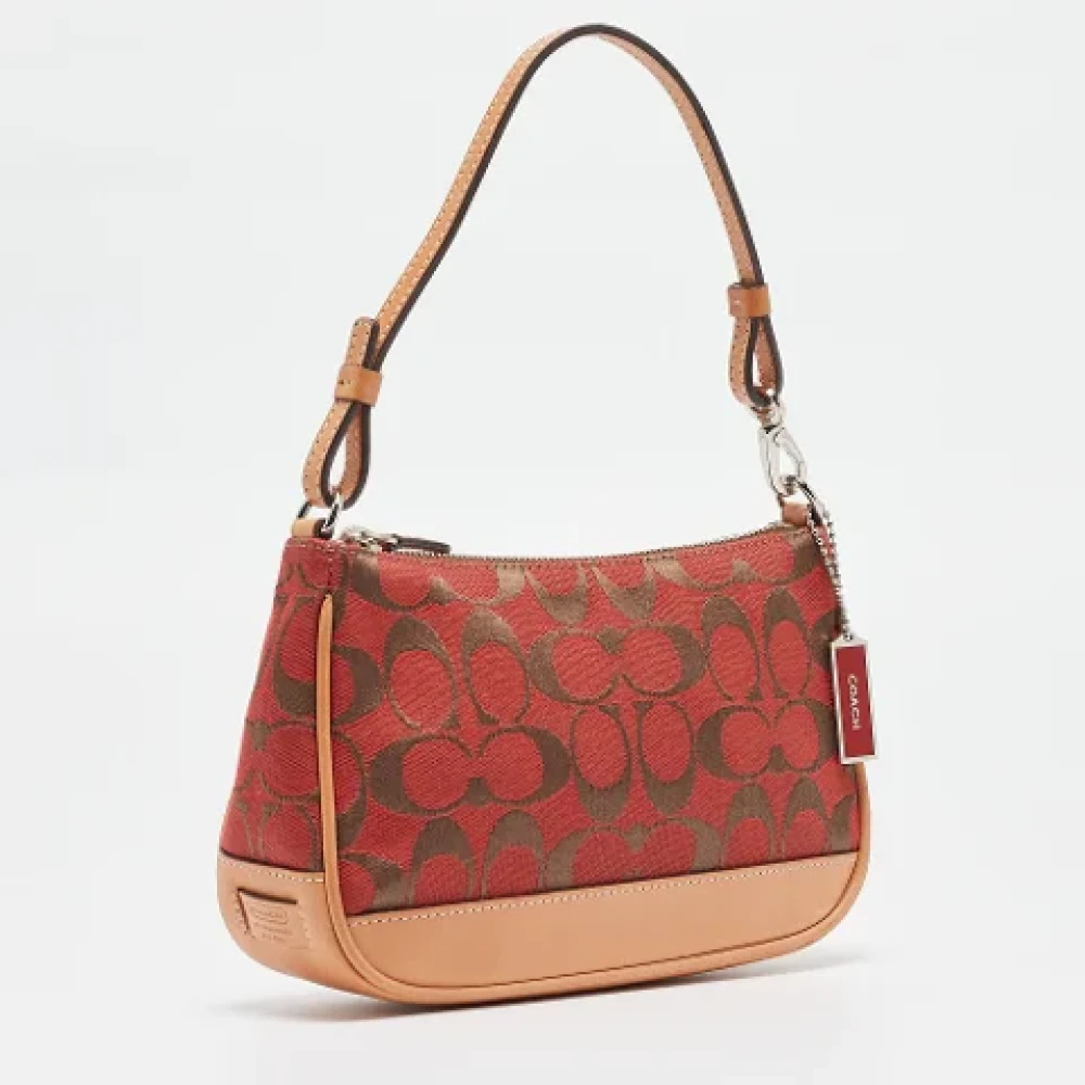 Coach Pre-owned Canvas clutches Red Dames
