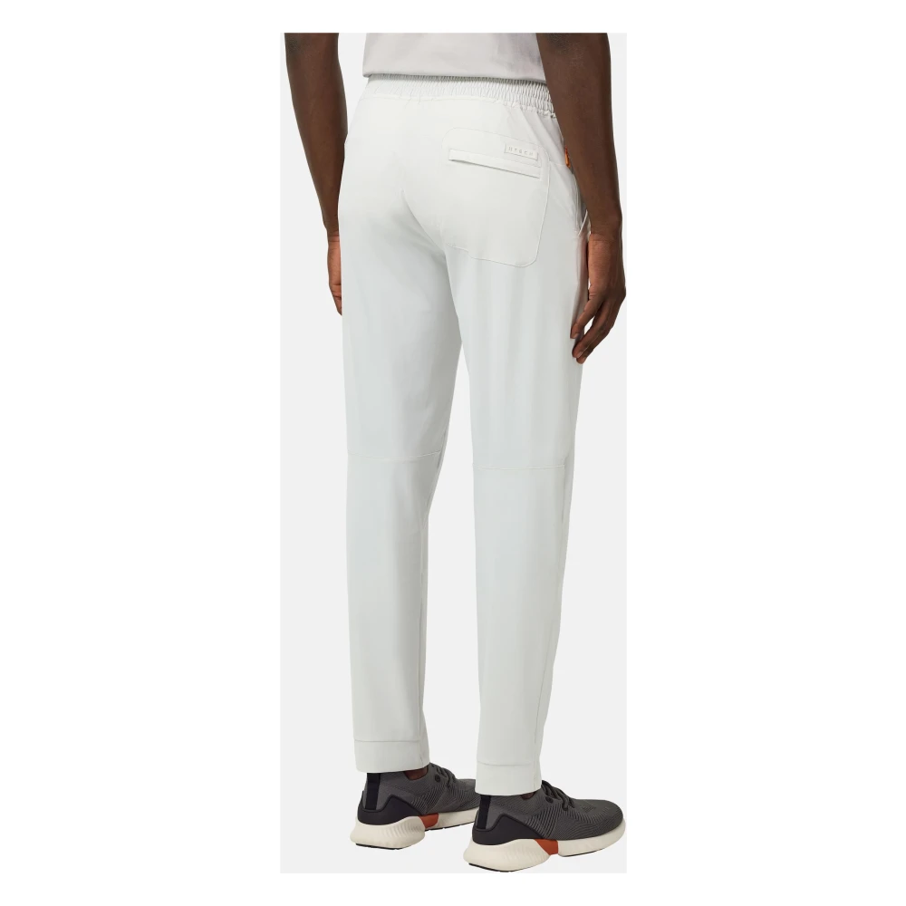 Boggi Milano B Tech Stretch Nylon Broek Gray Heren