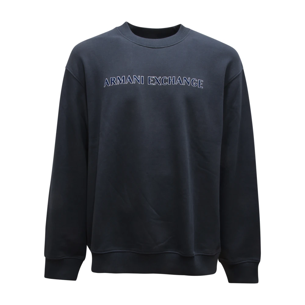 Armani Men's Blue Sweatshirts, L, Felpa Exchange Sweatshirt E