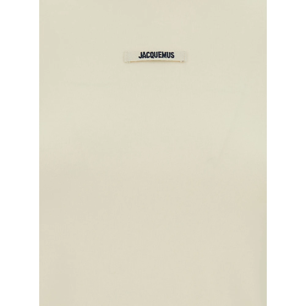 Jacquemus Beige T-shirts en Polos Gros Grain Beige Dames