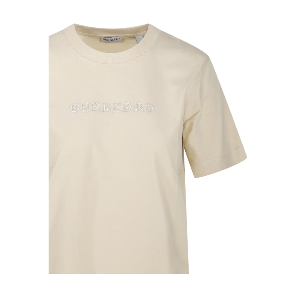 Burberry SIC T-shirt met kaarsenprint Beige Dames