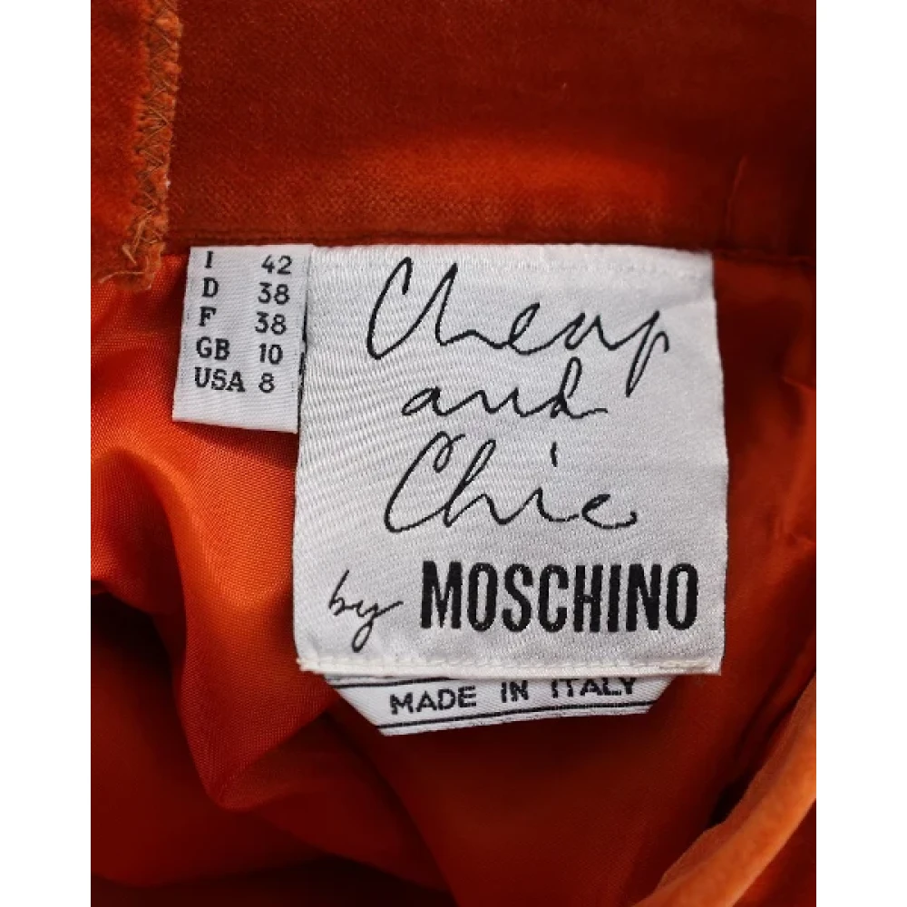 Moschino Pre-Owned Pre-owned Cotton bottoms Orange Dames
