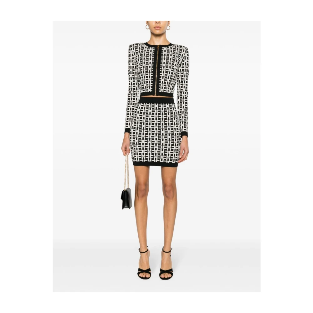 Elisabetta Franchi Gebreide Rokken Black Dames