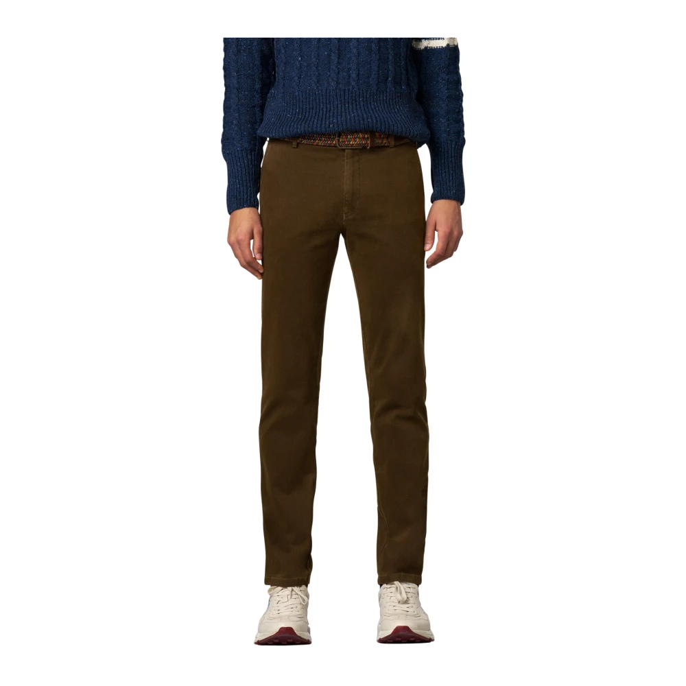 Meyer Katoenen Bruine Broek Brown Heren