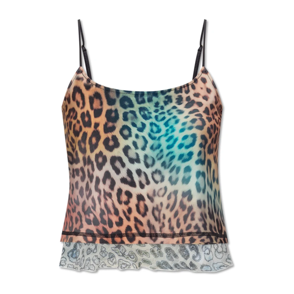 Diesel Kvinno Multicolor Toppar Dam, Xs, Top T-Zaza-Q1