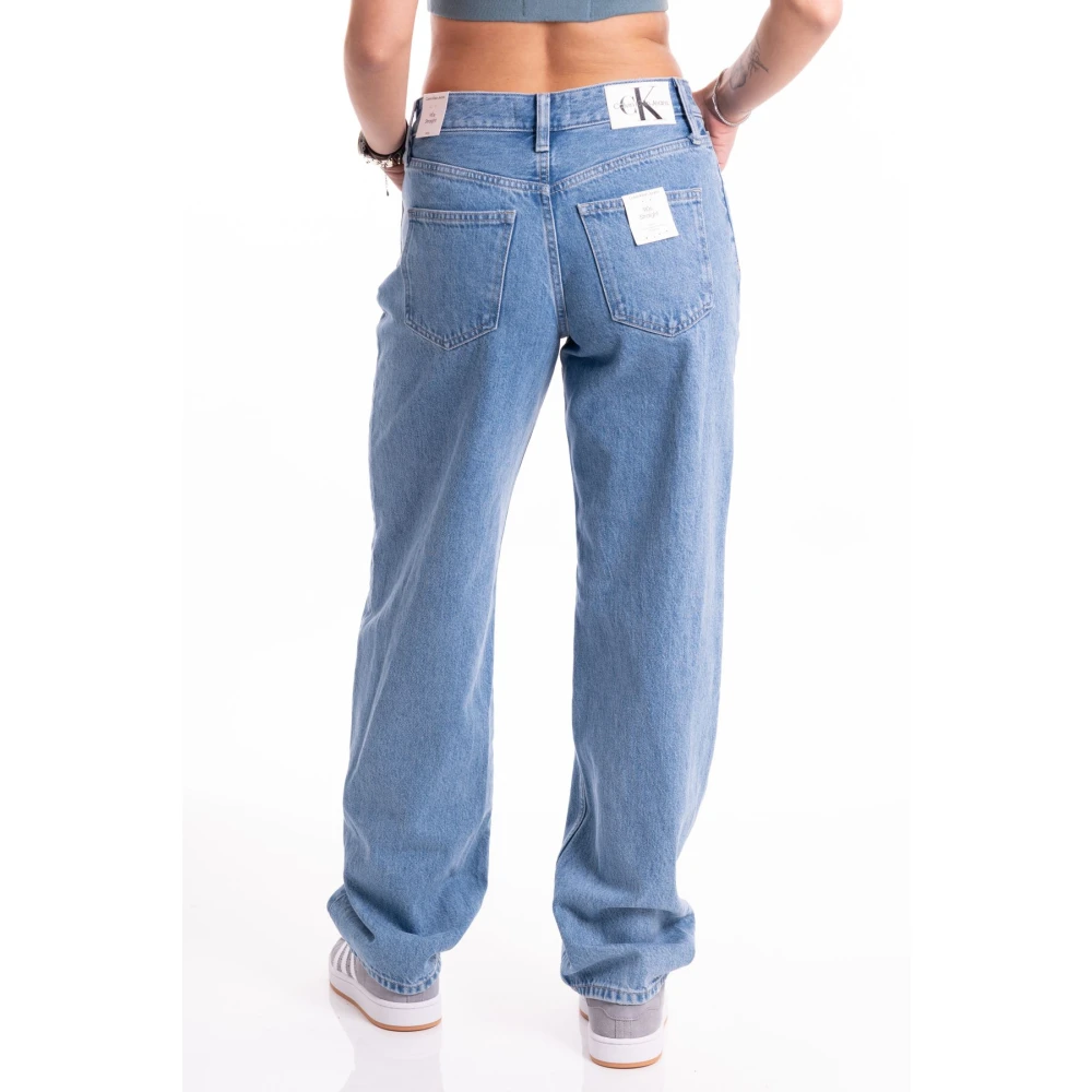 Calvin Klein Jeans Retro Denim Jeans Blue Dames
