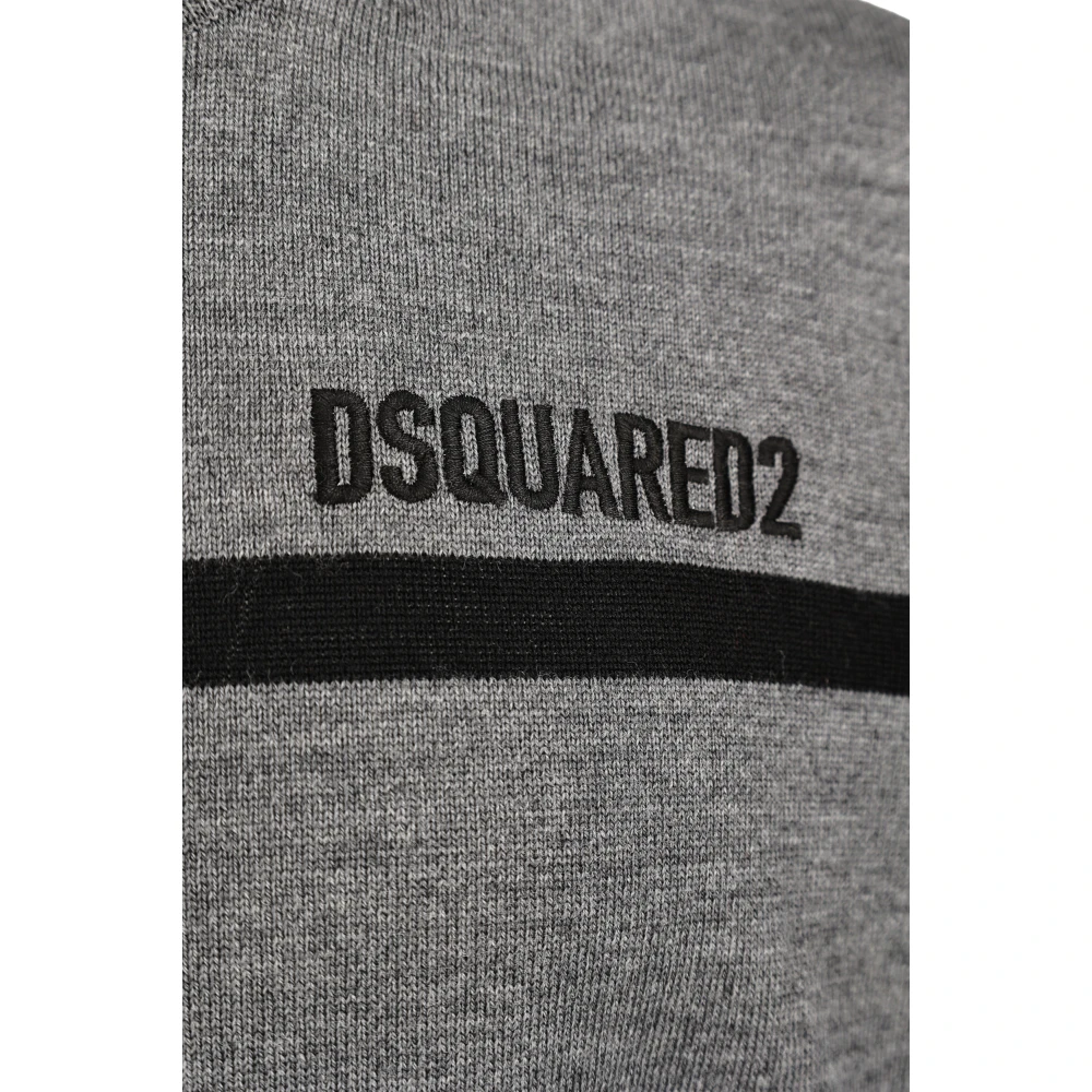 Dsquared2 Moderne Regular Fit Pullover Trui Gray Heren