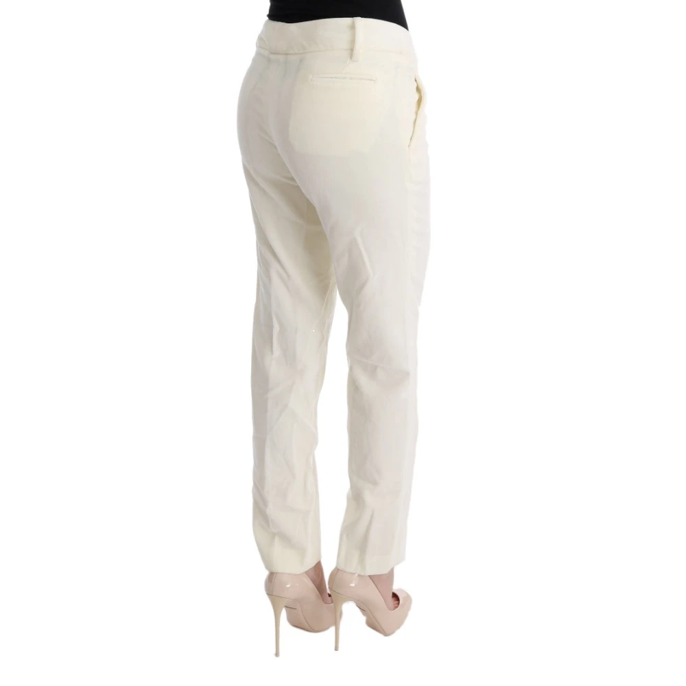 Ermanno Scervino Witte Regular Fit Broek White Dames