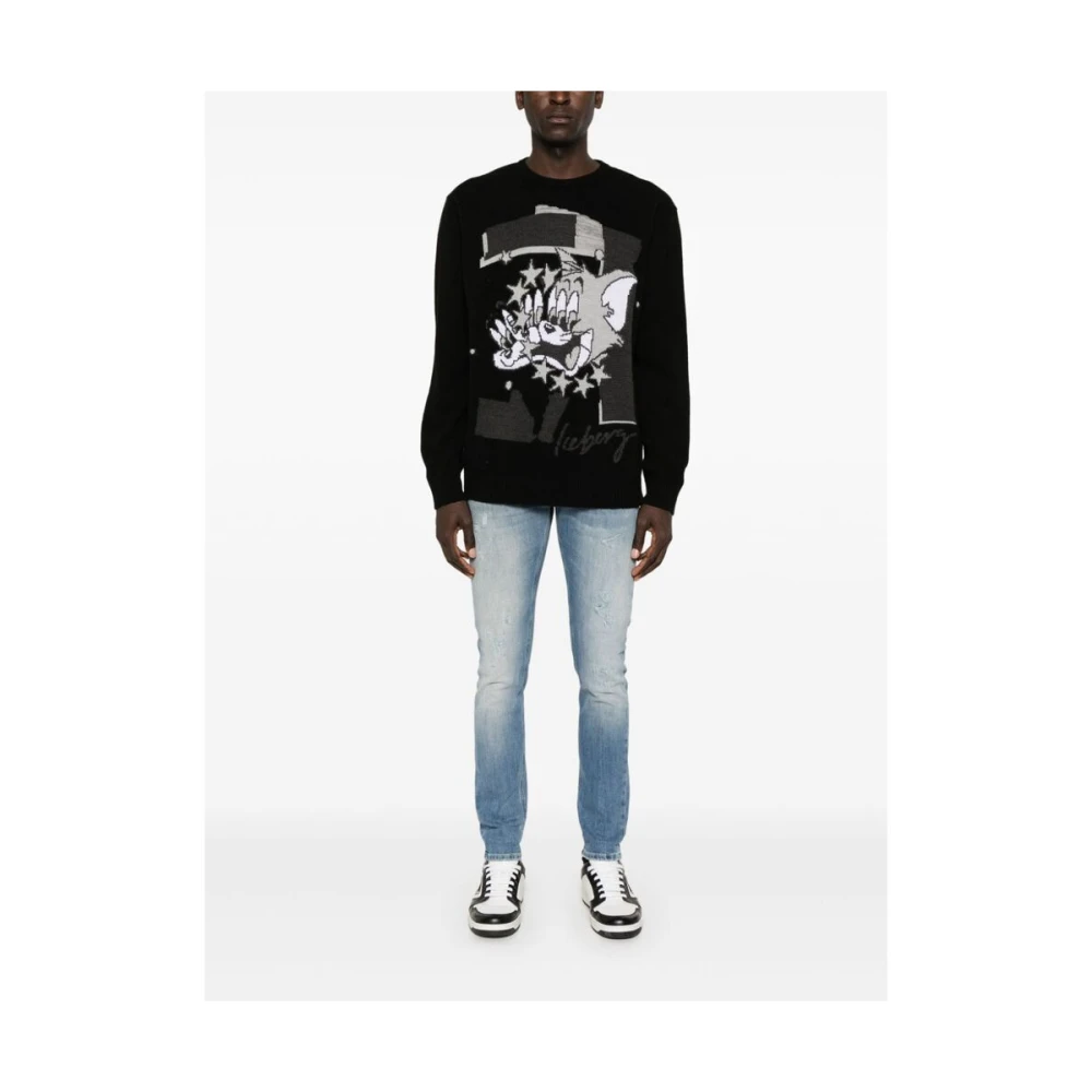 Dondup Lichtblauwe Skinny Cut Ripped Jeans Blue Heren