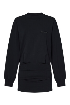 black-crewneck-dress