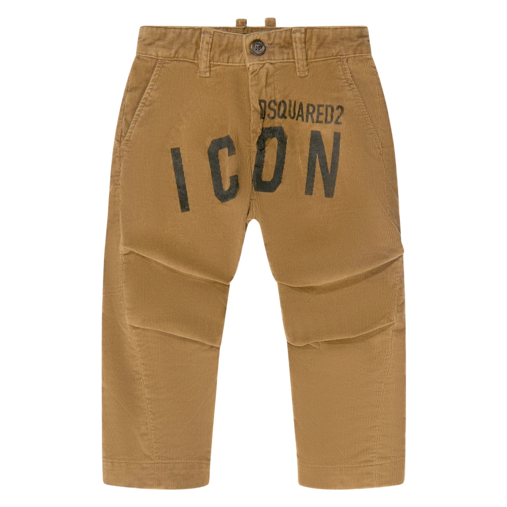Dsquared2 Men's Brown Corduroy Icon Trousers
