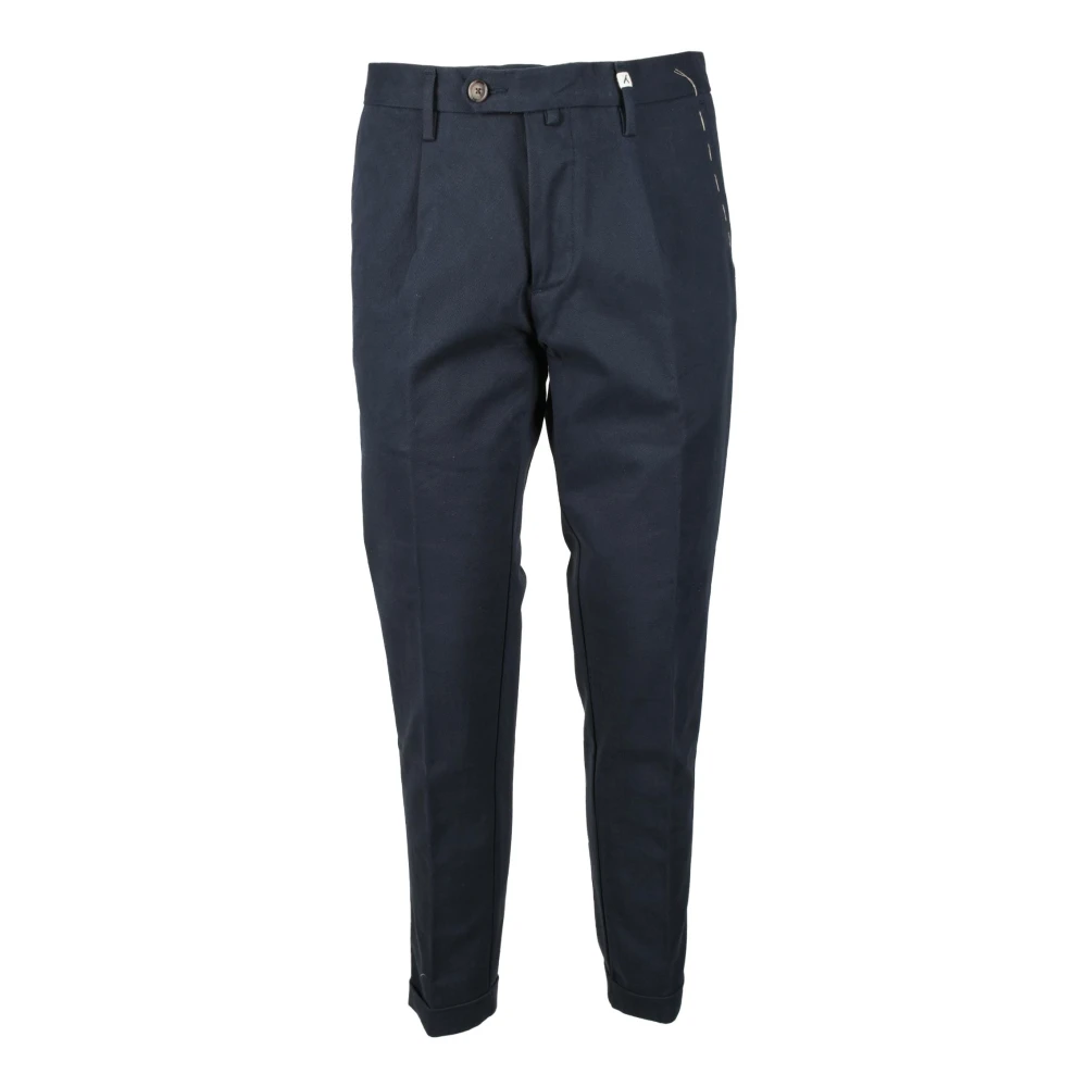 Myths Katoen Elastaan Broek Blue Heren