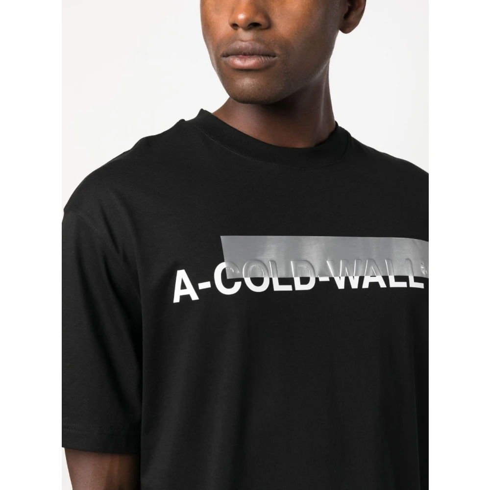 A-Cold-Wall Zwarte T-shirts en Polos met Strata Logo Black Heren