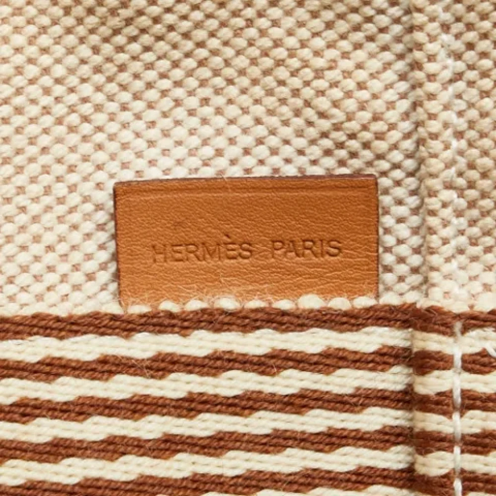 Hermès Vintage Pre-owned Canvas totes Beige Dames