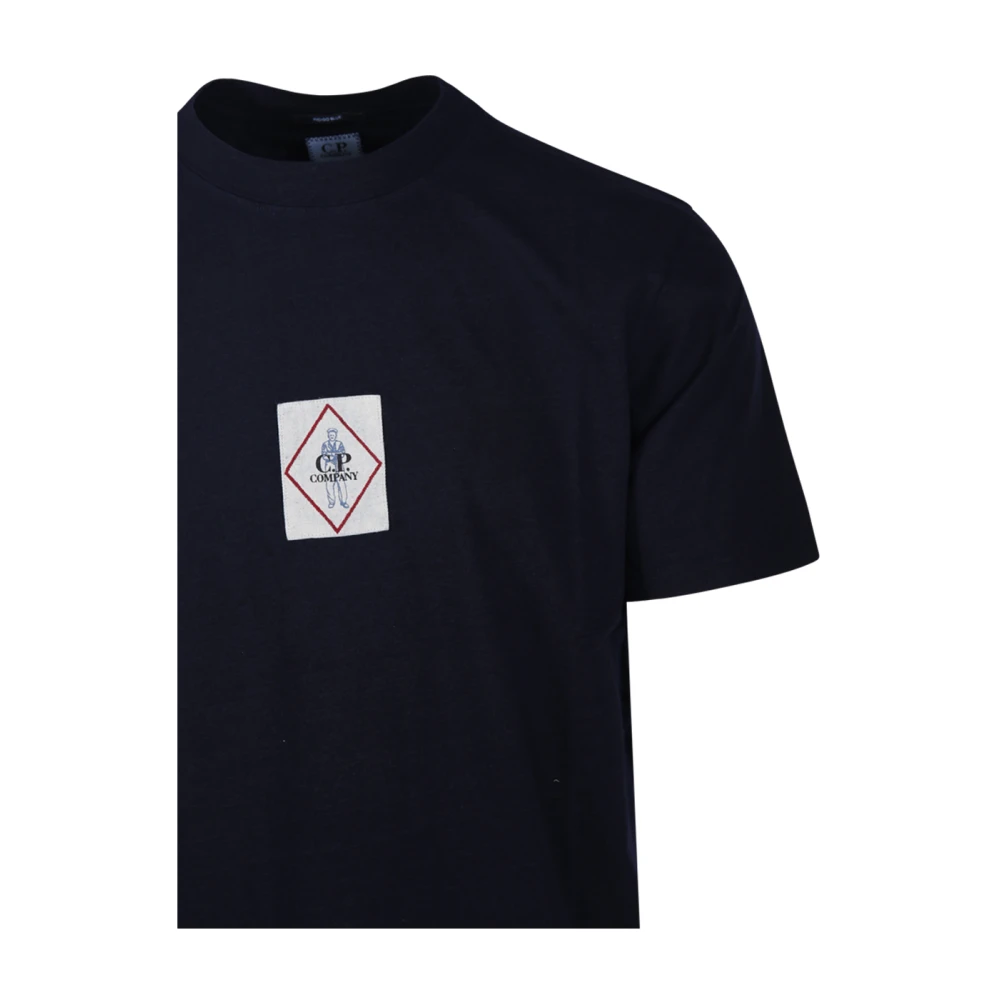 C.P. Company Denim Logo T-Shirt Black Heren