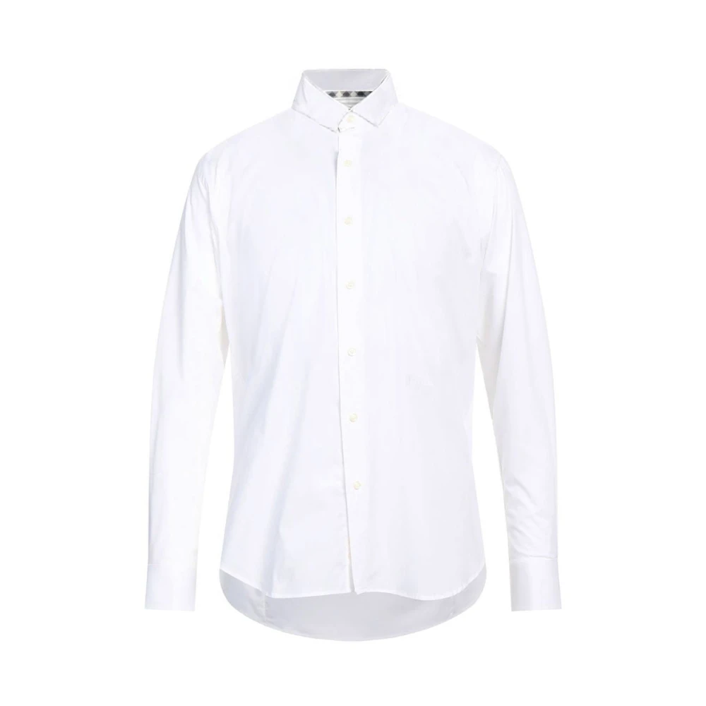 Aquascutum Elegant wit katoenblend overhemd White Heren