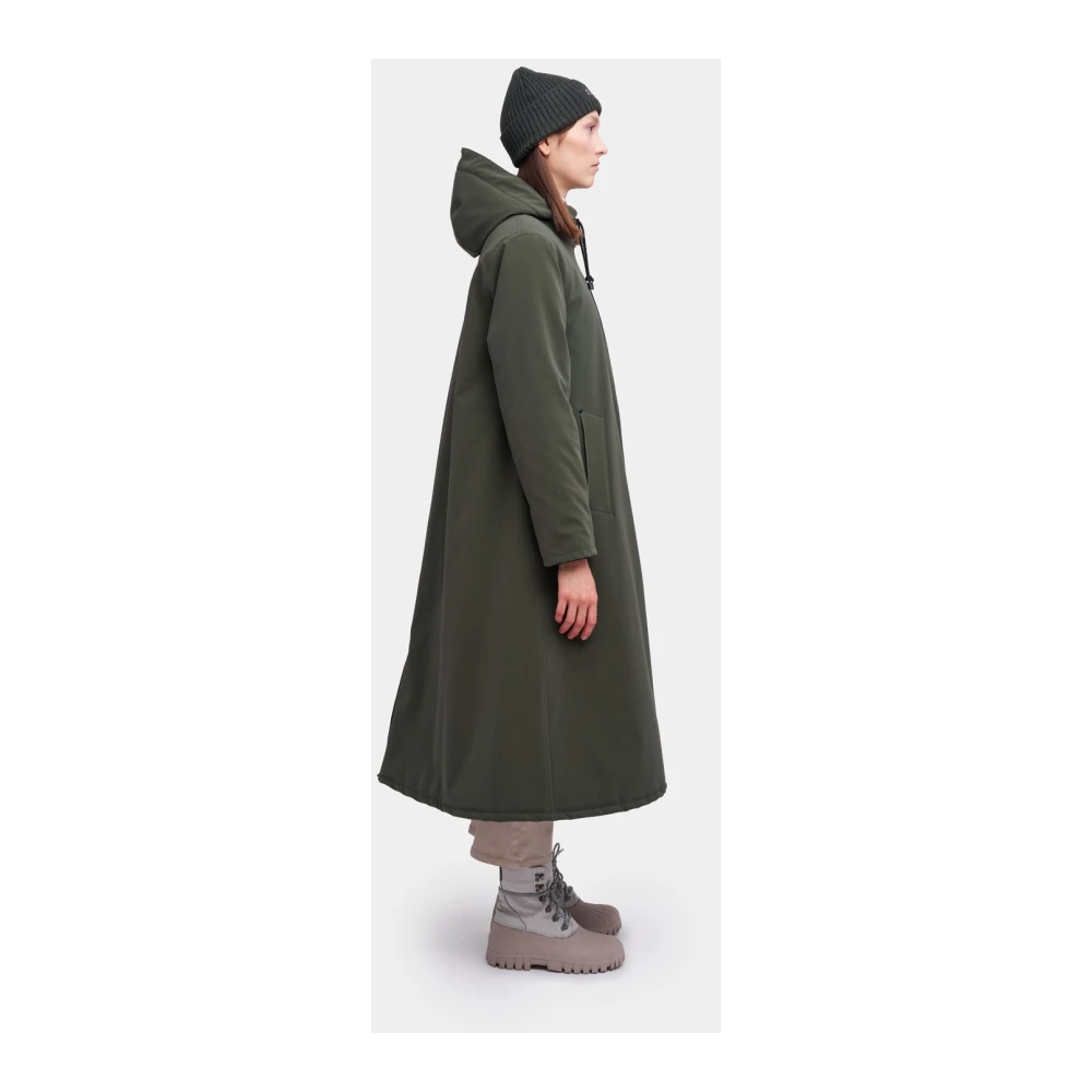 Stutterheim Warm Winter Regenjas A-Line Stijl Green Dames