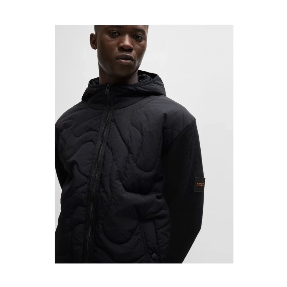 Hugo Boss Stijlvolle Jas voor Mannen Black Heren