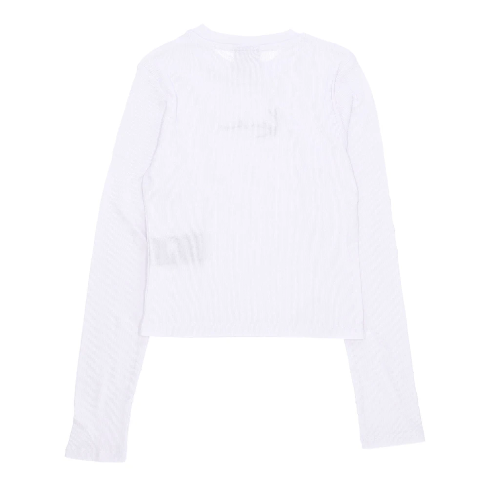 Karl Kani Handtekening Lange Mouw Crewneck T-shirt White Dames