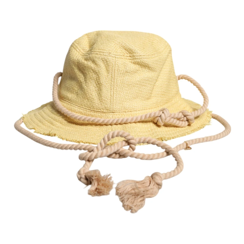 Dolce & Gabbana Women's Yellow Wide Brim Bucket