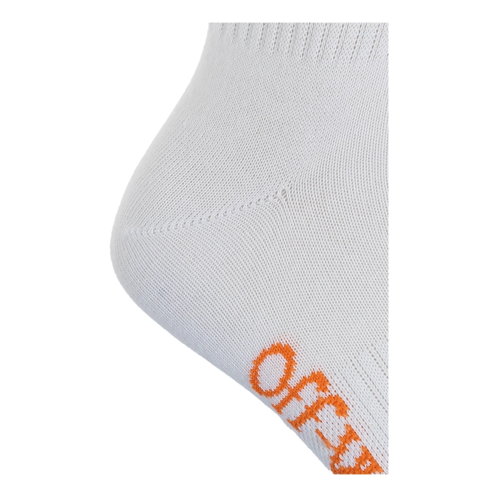 Off White Sokken met logo White Dames