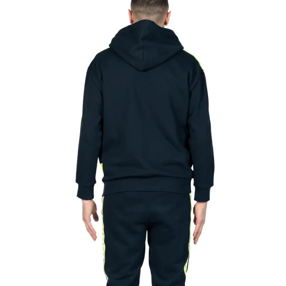 My Brand Contrast Taping Hoodie in Blauw Blue Heren